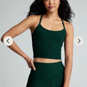 Beyond Yoga Dark Spruce Green Racerback Tank
